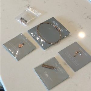 Origami Owl Rose Gold Core bracelet with charms